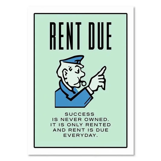 RENT DUE MONOPOLY